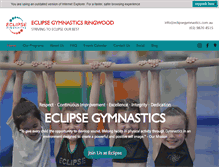 Tablet Screenshot of eclipsegymnastics.com.au